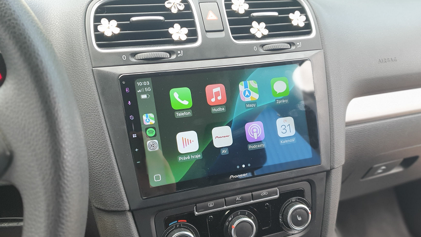 VW Golf VI. instalace pioneer SPH-PF97BT