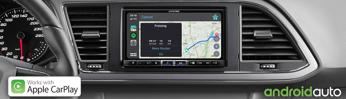 iLX-705D a iLX705DM bezdratove AppleCarPlay a Android Auto