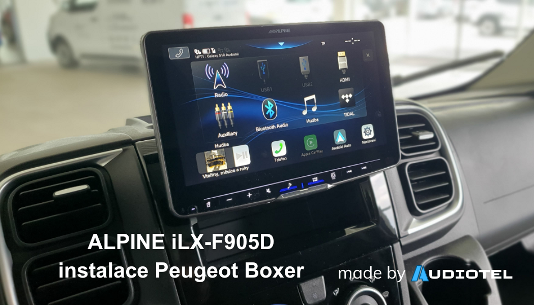 Instalace do vozu Peugeot Boxer - autorádio, reproduktory, subwoofer