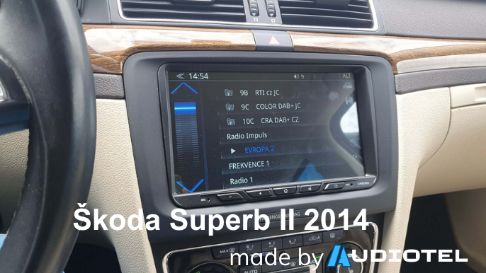 instalace Zenec do vozu SKODA Superb II 2014