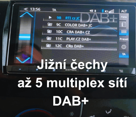 Jižní Čechy až 5 multiplex sítí DAB+ naše foto instalace z 15.4.2025